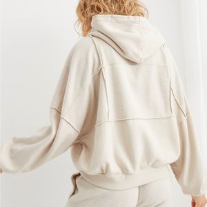 aerie | Tops | Aerie Sherpa Patchwork Hoodie | Poshmark
